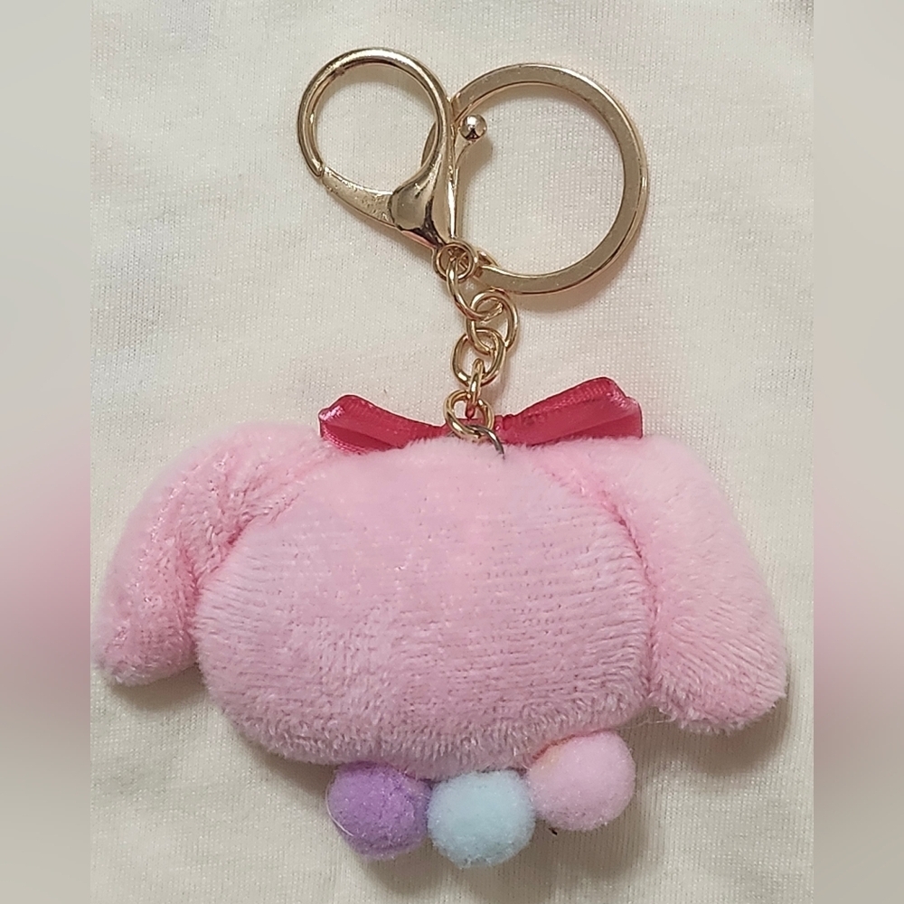 Pink Plush Keychain/Charm with Bow Bundle 3/$10 - Picture 2 of 2